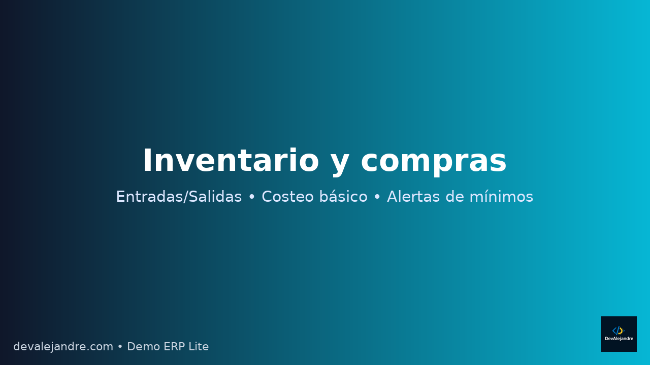 Inventario y compras